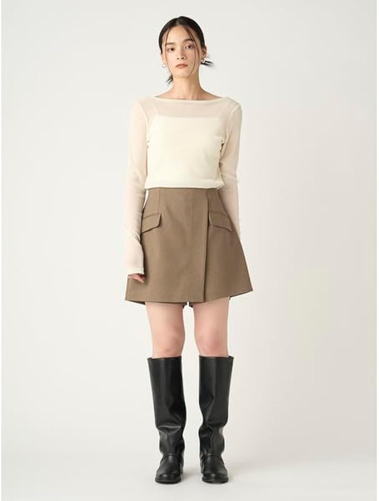 Amazon | フロッキープリント2wayトップス FWCT244146IVRF | Tシャツ